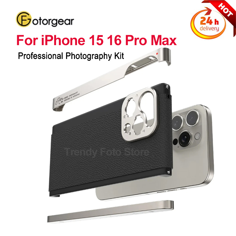 Photography With Iphone 15 - Kit Fotografico Professionale Fotorgear con Custodia