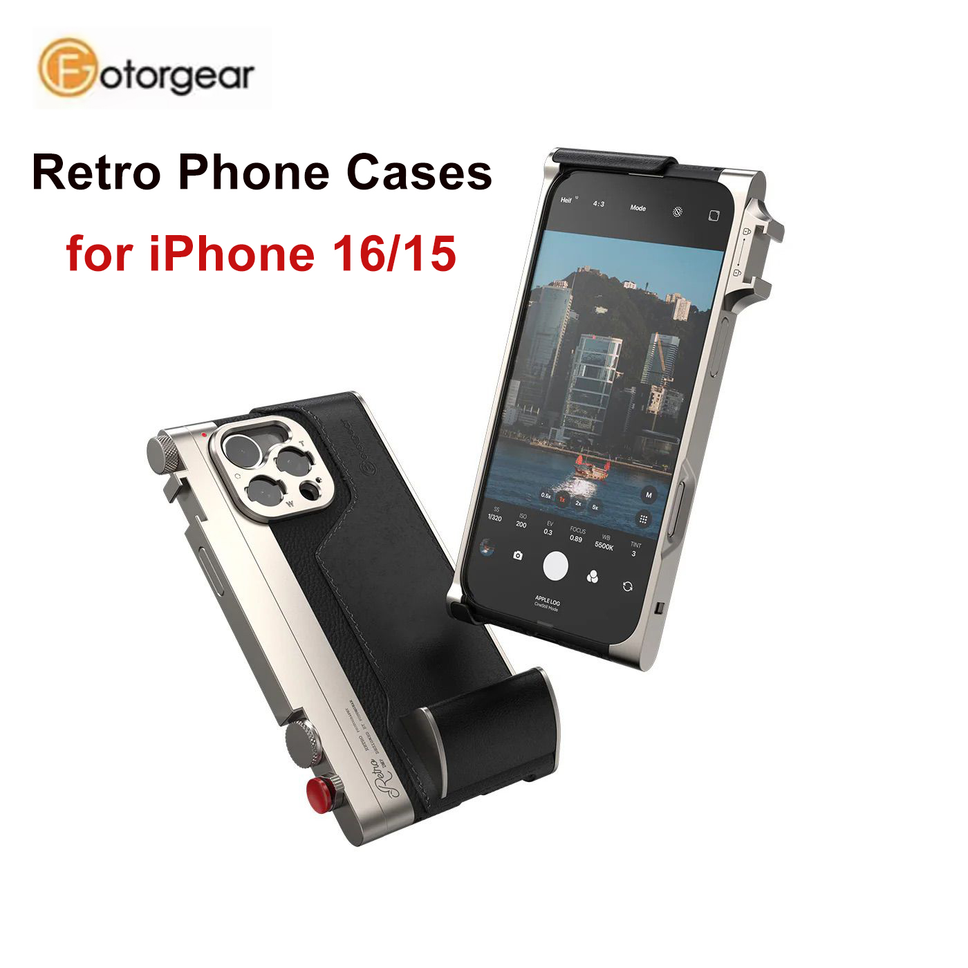 Photography With Iphone 15 - Fotorgear Kit fotografici professionali retrò Custodia