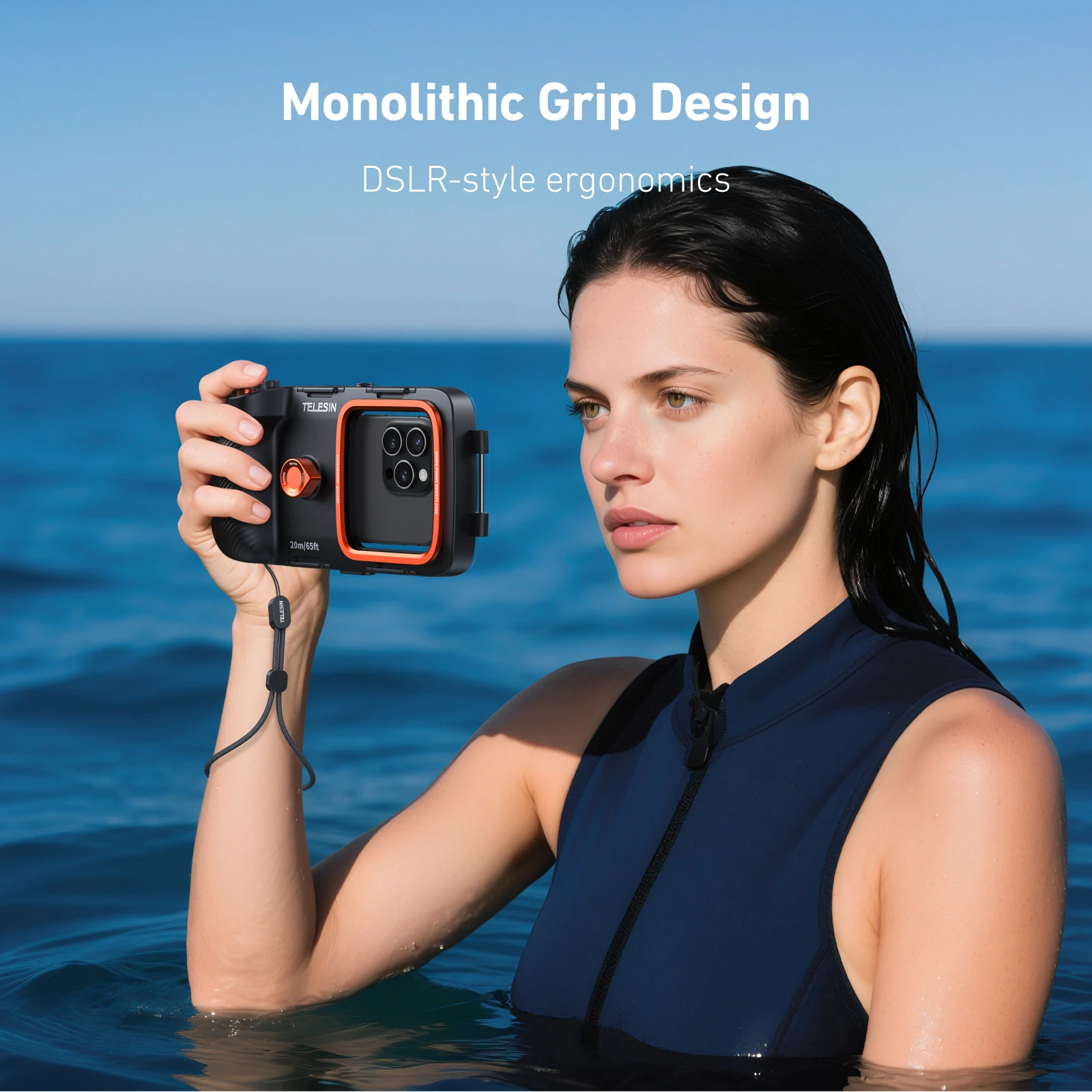 Photography With Iphone 15 - TELESIN 20M/65ft Universale Diving Phone Custodia