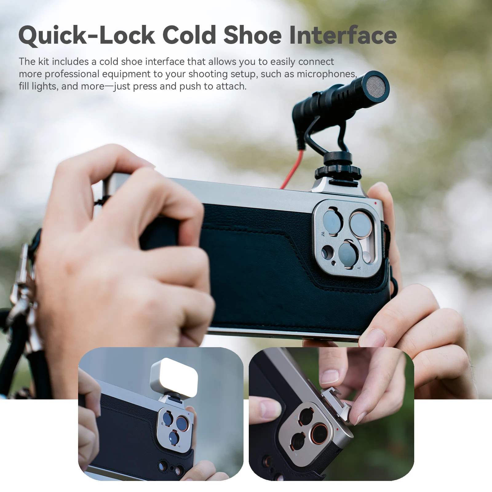 Photography With Iphone 15 - Kit Fotografico Fotorgear per Telefono Cellulare
