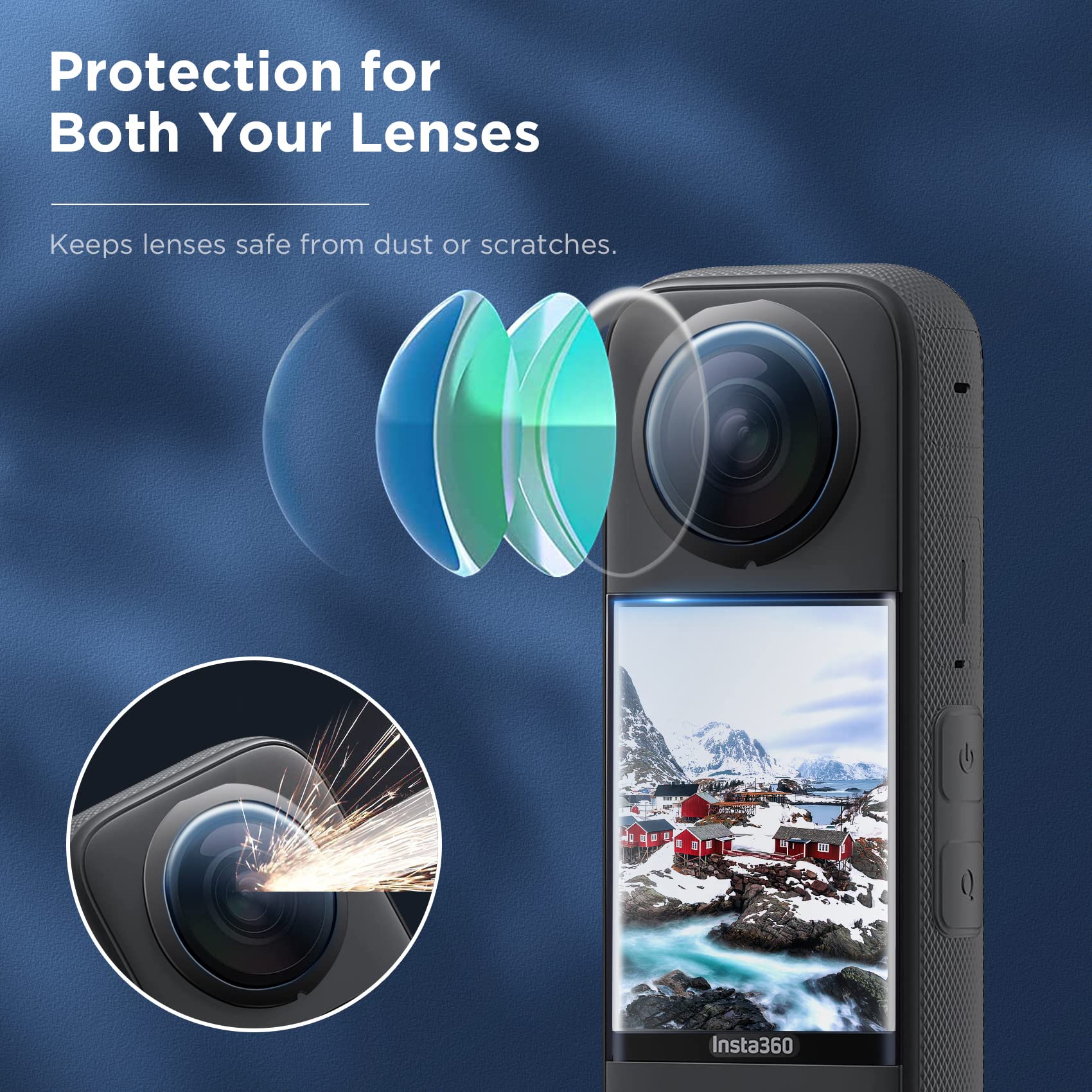 Set di Accessori per Insta360  - Lens Case Pouch recensione e prezzo