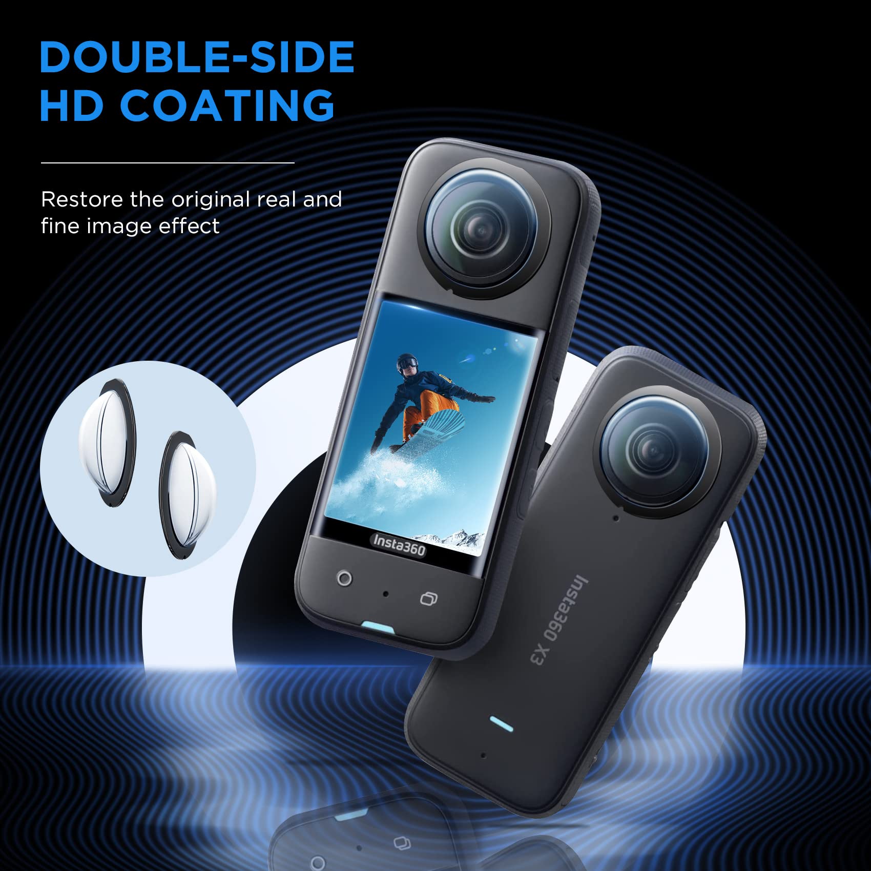 Set di Accessori per Insta360  - Lens Case Pouch recensione e prezzo